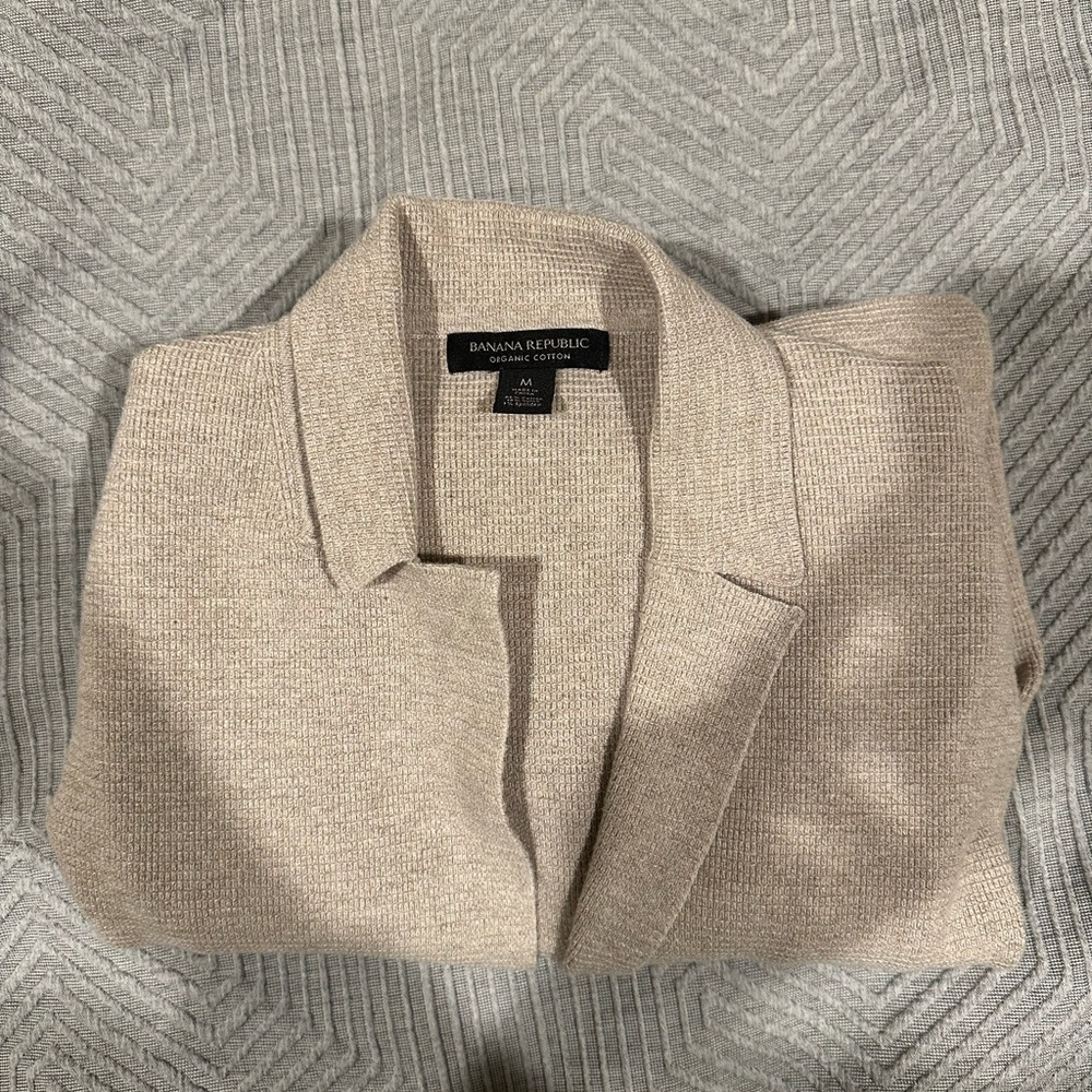 Banana Republic cream cotton cardigan